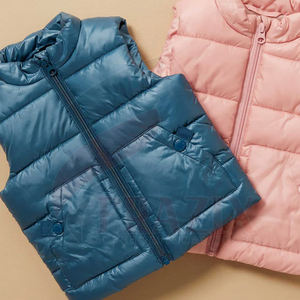 Fashion Design Children Winter Warm Vest Baby Kids Puffer <strong>Gilet</strong> Army Green Hooded Warm Vest - Product Image 5