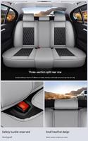 Housse de siège de voiture universelle en PVC de haute qualité, durable, tout compris, avec support lombaire et appui-tête