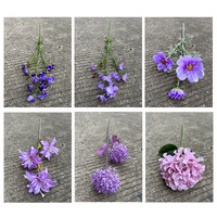 Neuankömmling Lila Seide Künstliche Blumen Hortensie Delphinium für Abschluss kirche Hochzeit Back School Chinesisches Neujahr