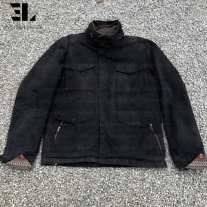 Veste tactique M-65 LARSUR personnalisée en nylon/coton délavé effet vieilli avec plusieurs poches pour <span class=keywords><strong>homme</strong></span> - Product Image 1