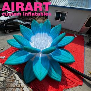 Decorazione <span class=keywords><strong>a</strong></span> Tema Outdoor: Fiori di Loto Gonfiabili Blu Modello di Fiore di Loto Gonfiabile Personalizzato per Esposizione - Product Image 1