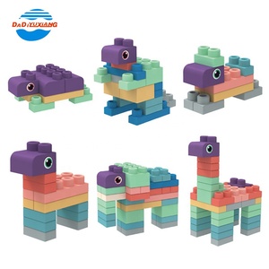 50 adet silikon yumuşak kauçuk yapı çocuklar için blok oyuncaklar büyük yumuşak oyun bloğu - Product Image 4