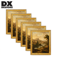 DX DESIGNS Cadre photo doré vintage PS 4x6 5x7 6x8 8x10 11x14 pouces, cadre photo baroque antique orné pour galerie et décoration intérieure