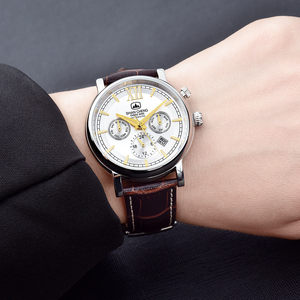 Relojes de Pulsera de Cuarzo Clásicos Casuales, Relojes de Vestir Analógicos Vintage <span class=keywords><strong>para</strong></span> <span class=keywords><strong>Trabajo</strong></span>, Negocios, Lujosos, Luminosos, Resistentes al Agua, Reloj Clásico <span class=keywords><strong>para</strong></span> Hombre - Product Image 1