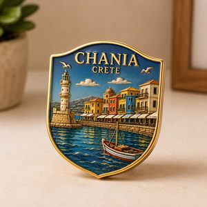Pin Personalizado al Por Mayor a Precio de Fábrica, Pin de Recuerdo 3D de Aleación de Zinc con Diseño de <span class=keywords><strong>Grecia</strong></span> y Creta para Regalo - Product Image 2