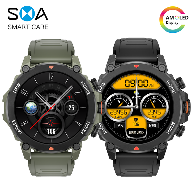 Factory Price Waterproof Sports Smart Watch 5ATM 100+ Modes GPS Tracking Fitness Tracker Heart Rate Sleep Monitor