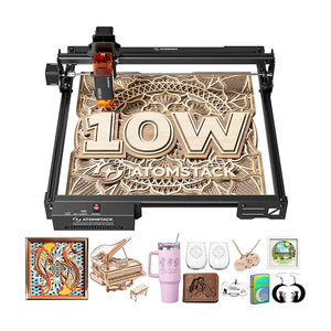 ATOMSTACK 10W Laser Engraver A10 PRO V2 Laser Cutter 0.06mm <span class=keywords><strong>Machine</strong></span> de Gravure Laser pour Bois Métal Foncé Acrylique Verre Cuir - Product Image 1