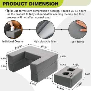 अतिरिक्त बड़े समायोज्य लैपटॉप डेस्क कोस्टर गेमिंग रीडिंग तकिया मेमोरी फोम हाथ बिस्तर के लिए सोफे फर्श के लिए आराम - Product Image 3