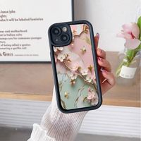 Nouvelles Coques de Téléphone Antichoc Papillons et Fleurs Tendance pour iPhone 17 Air 16 15 Plus Pro Max 14 13 12 11 X – Coque Arrière