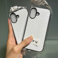 GScase Entrepôt Design Personnalisé 2D Aluminium Blanc Sublimation Etui pour téléphone pour iphone 16 Pro Max 14 Plus 15 16E 13 12 11