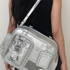 Bolso Bandolera OEM de Doble Ventana, Fabricación Personalizada, Exhibición de Pines de Anime, Bolso de Hombro, Bolsos Ita Japoneses Personalizados - Product Image 3