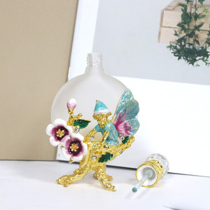 30ml <b>glass</b> rod princess fairy <b>bottle</b> retro luxury enamel fragrance <b>bottle</b> <b>glass</b> <b>bottle</b> <b>with</b> sand finish - Product Image 4