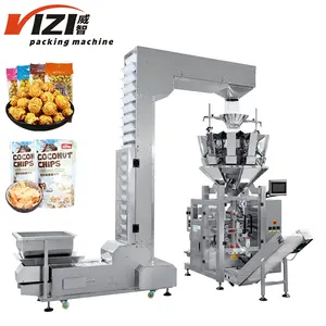 Máquina automática de envasado de patatas fritas multifunción de nitrógeno, nueces, patatas fritas de plátano, precio de fábrica, máquina de envasado de aperitivos