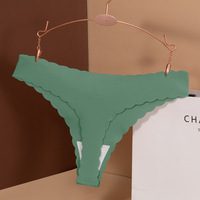 Culottes Grande Taille Sans Coutures Écologiques Anti-Bactériennes Anti-Statiques Respirantes String G-string Séchage Rapide Hipster Femme Unies