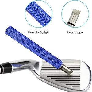 CUSTOM OEM 4.21INCH Golf Sharpener Tool Stainless Steel Cleaner For Re-grooving Golf Wedges Golf Sharpener Gold