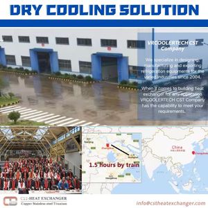 Tours de refroidissement adiabatiques de refroidisseurs d'air sec de tube d'aileron d'industrie pour des machines de moulage par injection - Product Image 5