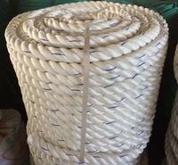 Corde d'amarrage de navire en polypropylène torsadé à haute résistance 28mm 30mm 32mm 48mm 56mm 60mm 64mm 3 brins