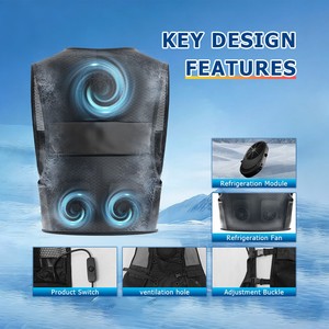 Chaleco con Ventilador, Traje de Aire Acondicionado, Chaleco Refrigerante para Hombre, Ropa de Verano para Exteriores con Ventilador - Product Image 6