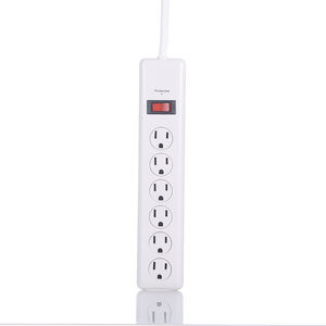 USA 6-Outlet 1,2 m 3ft Blanco Protector contra sobretensiones Cable de extensión de tira de alimentación - Product Image 2