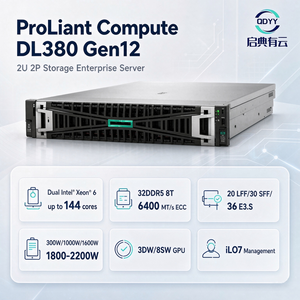 Nuevo servidor en rack HPE ProLiant DL380 Gen12 2U, Intel Xeon 6 de 144 núcleos, 32 ranuras DDR5, 8 TB de RAM, gestión iLO 7, servidor empresarial - Product Image 2