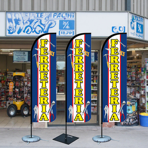 Bandiera della spiaggia di promozione all'aperto con Logo personalizzato di piume colorate all'ingrosso per uso del negozio di ferramenta - Product Image 2