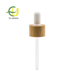 Bouteille en verre pour huile essentielle de qualité supérieure, 18 mm, 20 mm, 24 mm, avec <span class=keywords><strong>bouchon</strong></span> en bambou et compte-gouttes - Product Image 5