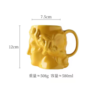 Taza de diosa Blanca nórdica Apollo David Taza de cerámica Escultura romana Taza de <span class=keywords><strong>café</strong></span> - Product Image 5