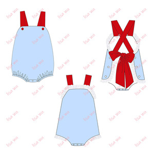 <span class=keywords><strong>Abbigliamento</strong></span> per Neonati per il Giorno dell'Indipendenza, Tutina in Cotone Tessuto per Bambini e Bambine, Tuta Estiva Semplice, <span class=keywords><strong>Abbigliamento</strong></span> per Neonate - Product Image 2