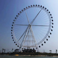 Grande roue de 88 m de la Chine Guohui, manège de parc d'attractions, sensations fortes, acier et métal pour l'extérieur, à vendre