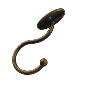 Antique Style Wall Mount <b>Coat</b> Hook Zinc Alloy Bronze Finish Bathroom Clothing Storage Hook Round Shape B261 - Product Image 5