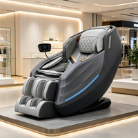 Fauteuil de massage intelligent pour la maison, contrôle vocal IA, zéro gravité, chauffage corporel complet, pétrissage, marteau de massage, Bluetooth, lumière LED, portable