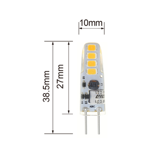 หลอดไฟ LED G4 แบบขั้วข้าม ไม่กระพริบ 1.4W AC/DC 12V ใช้แทนหลอดฮาโลเจน คุณภาพสูง หลอดไฟ LED G4 ขนาดเล็ก - Product Image 4