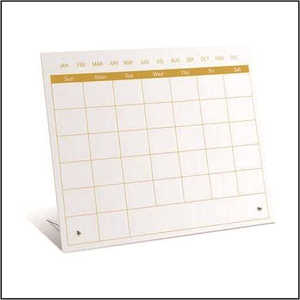 Pizarra de Calendario Mensual de Acrílico Rosa con Soporte Metálico, Reutilizable, Planificador Mensual de Acrílico, Pizarra Blanca - Product Image 4