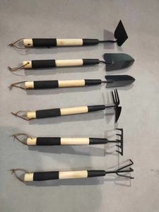 Ensemble d'outils de jardinage manuels pour enfants : éponge, <span class=keywords><strong>pelle</strong></span> à manche en bois, râteau, <span class=keywords><strong>pioche</strong></span>, fourche, mini et petits outils - Product Image 3
