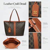Sac fourre-tout grande capacité pour femme, sac à bandoulière en cuir PU, sacoche de travail pour ordinateur portable 14 pouces, personnalisable avec logo, vente en gros