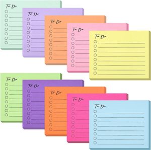 3 "x 4" 50 tờ ghi chú dán, để làm danh sách notepad, ghi chú Dán Vuông cho văn phòng, cuộc họp, trường học, nhà - Product Image 1