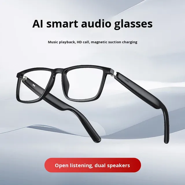 Cross-border Hot-selling Smart AI Translation Frame for Glasses JK02 Sports Call New Full Rim Rectangle Women's AI Glasses