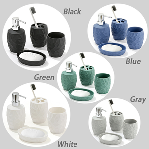 Juego de <span class=keywords><strong>baño</strong></span> de plástico de diseño moderno de alta calidad, productos de <span class=keywords><strong>baño</strong></span> duraderos, <span class=keywords><strong>accesorios</strong></span> de <span class=keywords><strong>baño</strong></span>, <span class=keywords><strong>accesorios</strong></span> de <span class=keywords><strong>baño</strong></span> <span class=keywords><strong>bonitos</strong></span> - Product Image 5