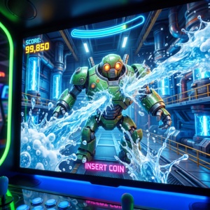 Máquina recreativa comercial de pistolas de agua para <span class=keywords><strong>4</strong></span> jugadores, simulador de tiro operado con monedas para parques de atracciones interiores - Product Image 2