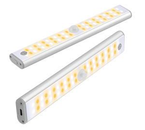 Luz de armario con sensor de movimiento USB inalámbrico magnético de carga LED recargable - Product Image 2