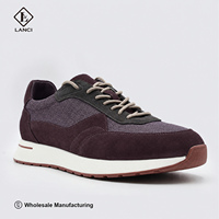 Fabricant de baskets LANCI, vente en gros de chaussures en cuir de luxe pour hommes, chaussures de course personnalisées, chaussures haut de gamme pour hommes