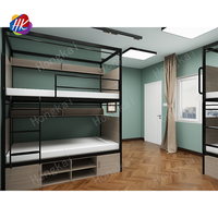 Lits d'hôtel-capsule modernes modulaires en acier à deux étages pour appartement et usage commercial