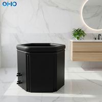 Baignoire à glace pliable en PVC OHO de forme hexagonale, bain froid portable pour la récupération sportive en intérieur et en extérieur