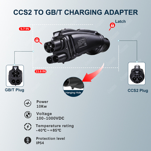 Adaptateur de charge pour véhicules électriques 250A CCS2 vers GB/T, adaptateur DC automobile CCS Combo 2, CCS2 vers GB/T DC - Product Image 4