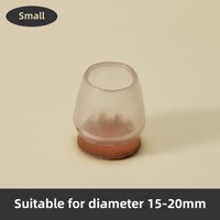 Protège-pieds de chaise transparents antidérapants souples en forme de U, épaissis, silencieux, pour tables, lits et meubles, housses imprimées pour chaises de sol