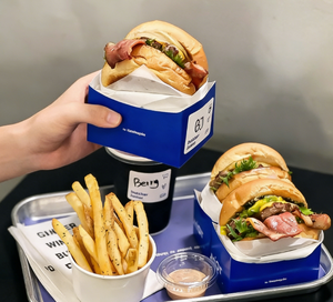 กล่องกระดาษแข็งสีขาวแบบกำหนดเอง เป็นมิตรกับสิ่งแวดล้อม สำหรับใส่แซนด์วิช มินิเบอร์เกอร์ บรรจุภัณฑ์อาหาร - Product Image 1