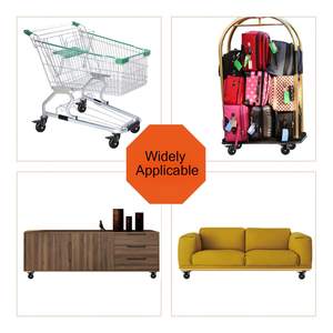 Stangenrollen <span class=keywords><strong>5</strong></span> Zoll Rollen Sicherheits-Doppelverriegelung 1500Lbs Schwerlast Gewinde-Eisenstangenrollen Geräuschlose Schwenkrollen - Product Image 5