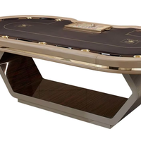 Table de poker ovale professionnelle de 94 pouces pour 10 joueurs, qualité casino, couleur personnalisée, logo personnalisé, table de jeu de mahjong LllM LIMITED