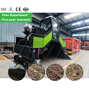 Máquina volteadora de compost de residuos agrícolas Compostador de residuos orgánicos Turner de compost sobre orugas - Product Image 6