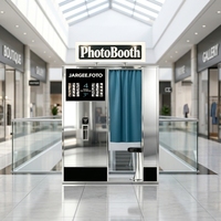 Kiosque photo intelligent en acier inoxydable, borne de service libre tout-en-un avec imprimante à écran tactile, photomaton